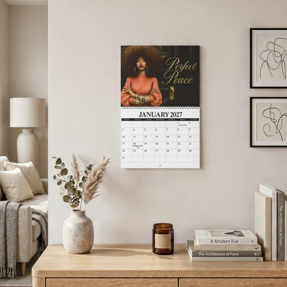 Sistah’s Embracing God’s Peace 2027 Wall Calendar