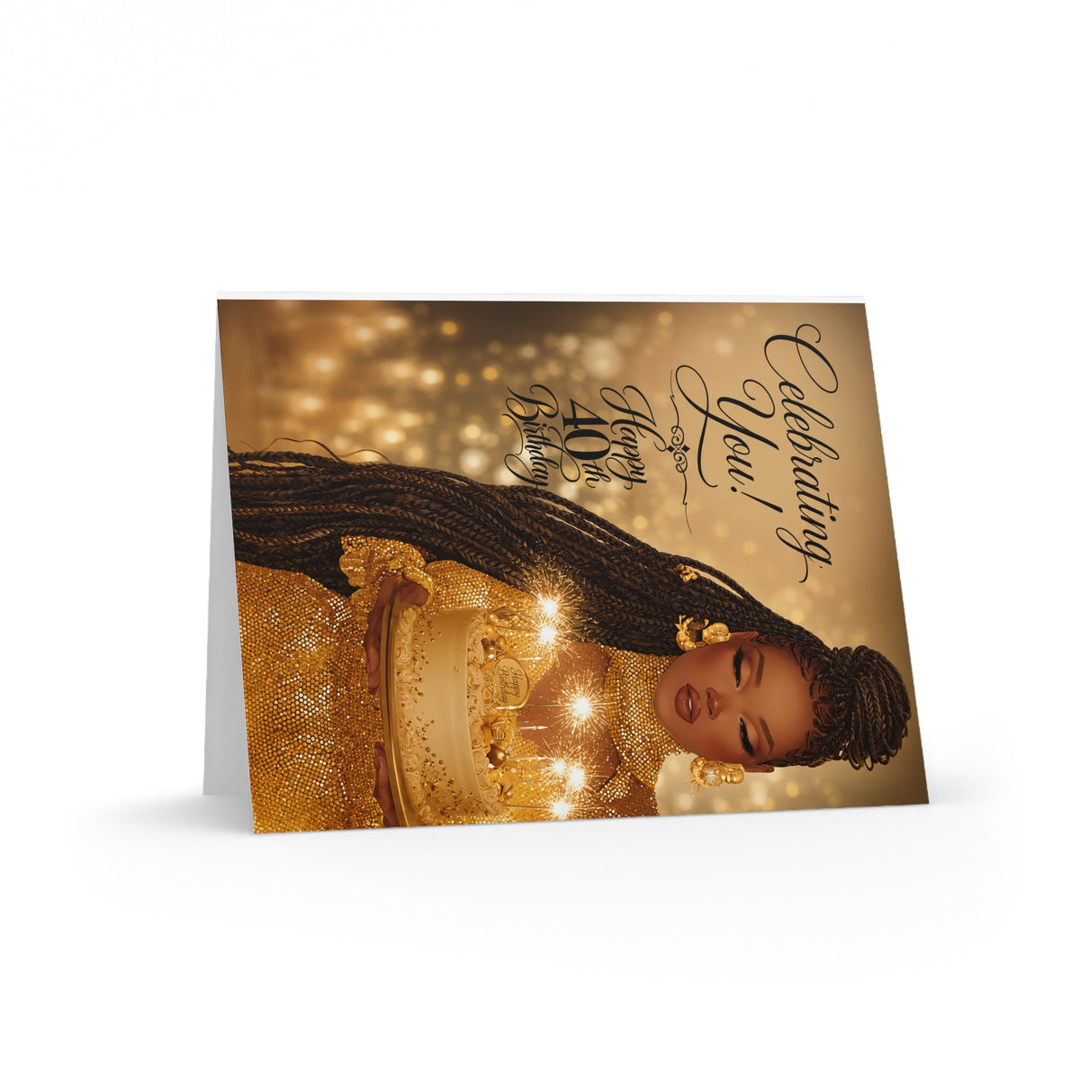 Happy 40th Birthday Greeting cards (8, 16, and 24 pcs)