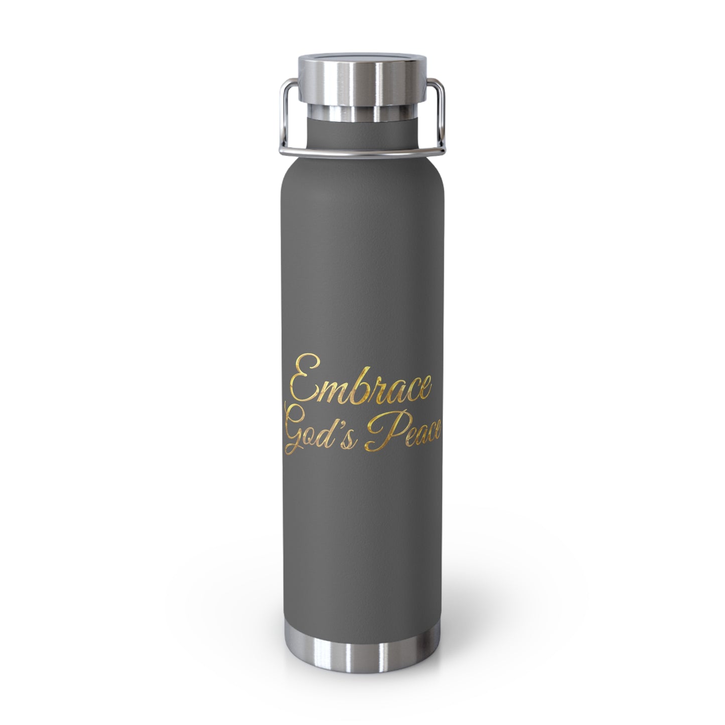 Copper Vacuum Insulated Bottle, 22oz - Embrace God’s Peace