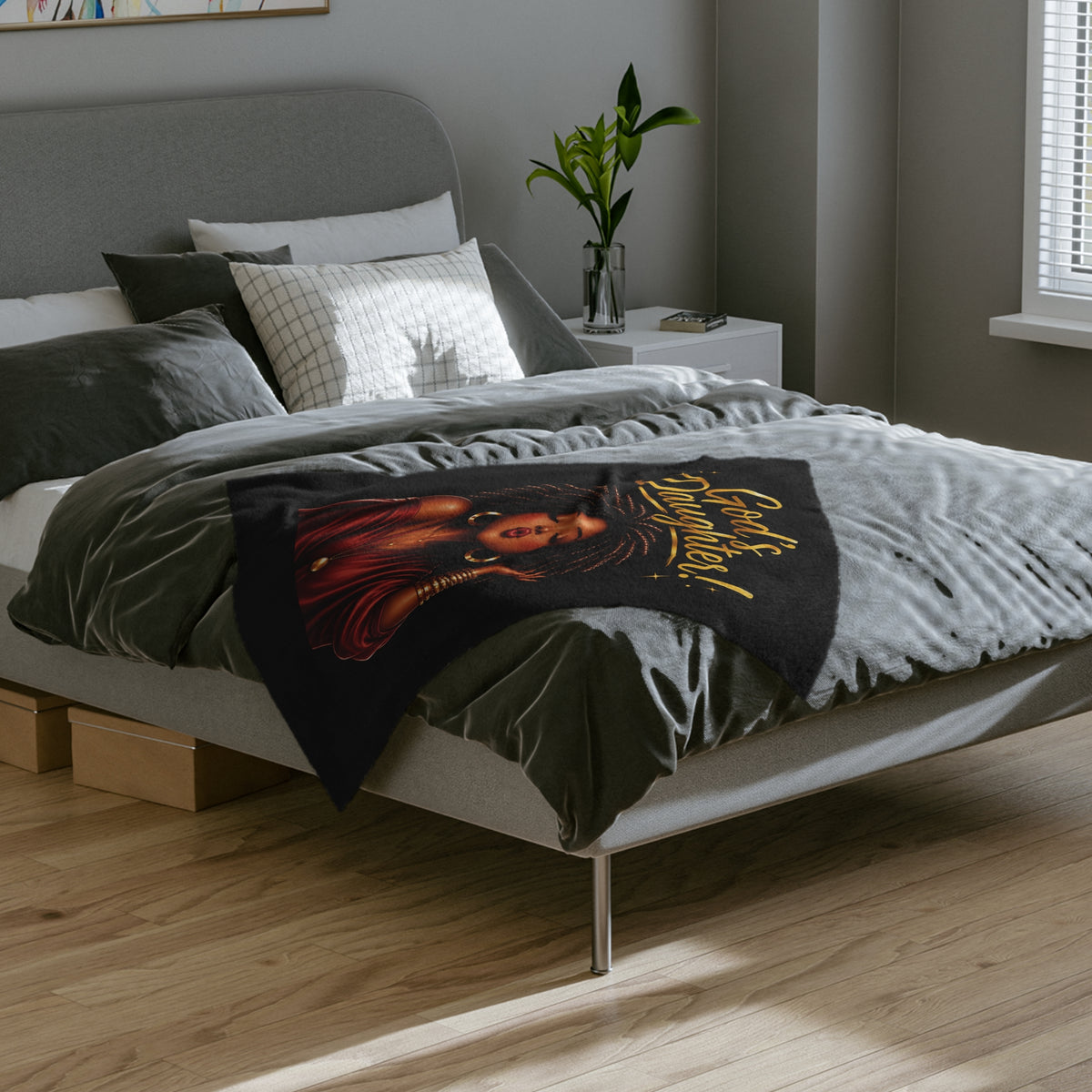 God’s Daughter Velveteen Microfiber Blanket