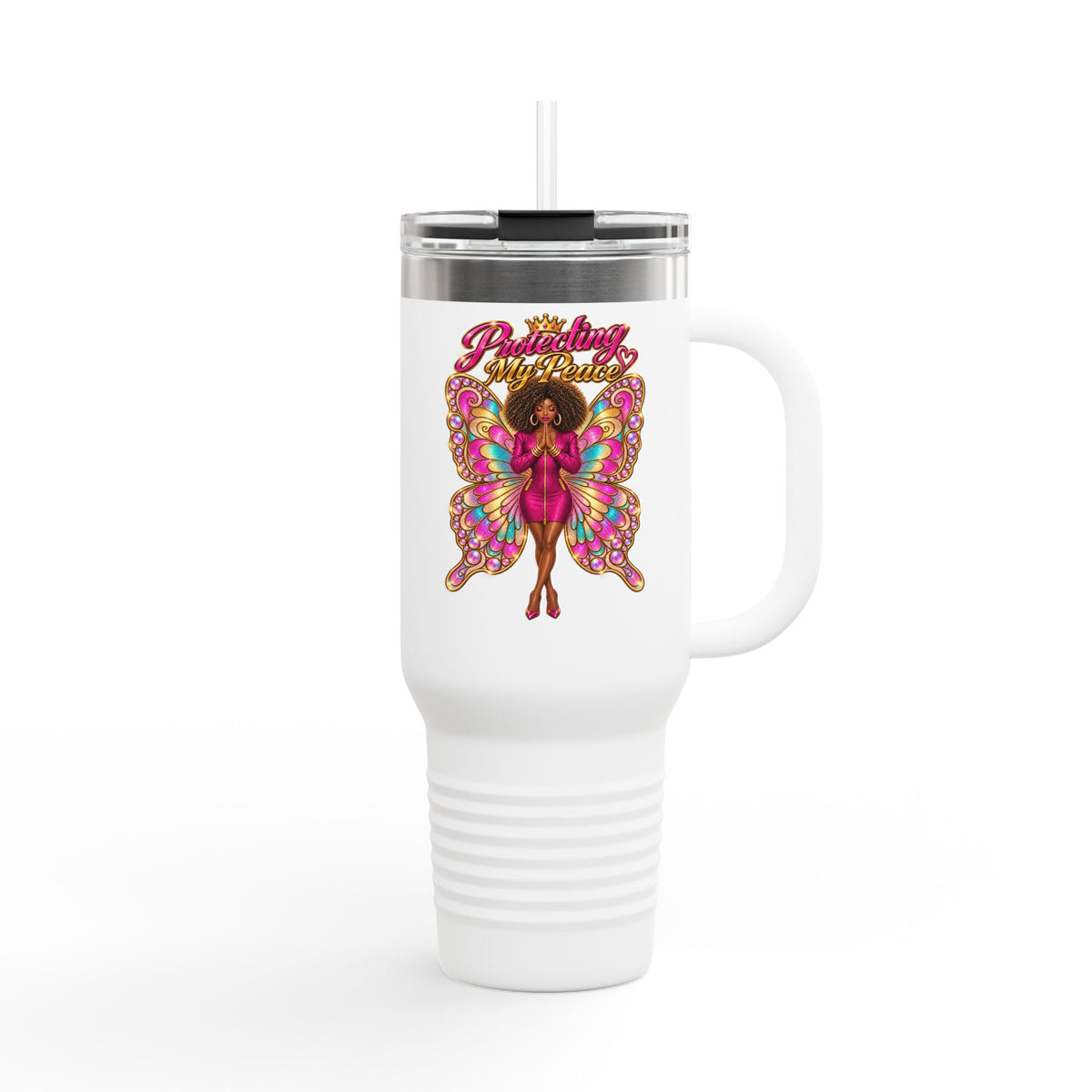 Protecting My Peace (Insulated  40 oz Travel Tumbler)
