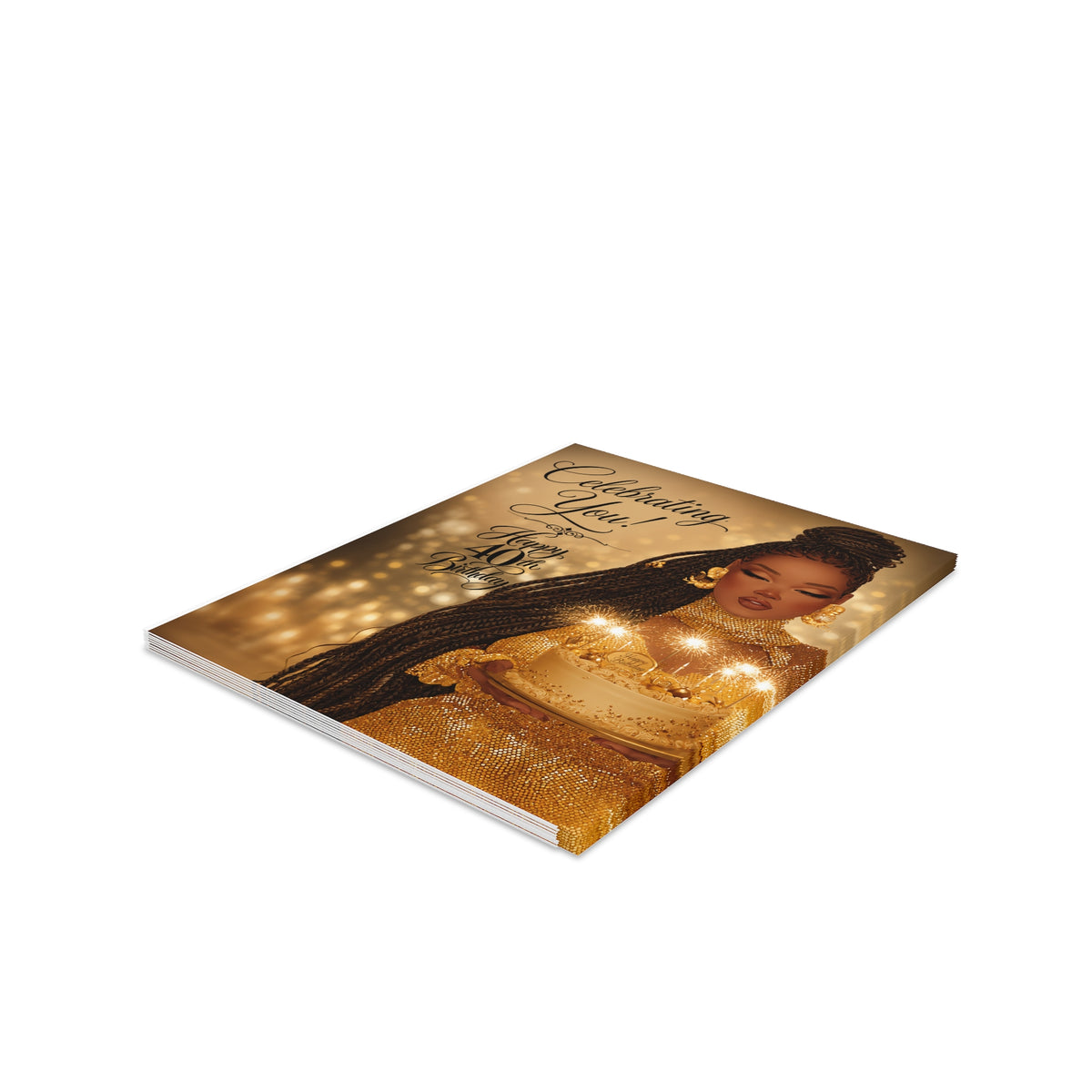 Happy 40th Birthday Greeting cards (8, 16, and 24 pcs)