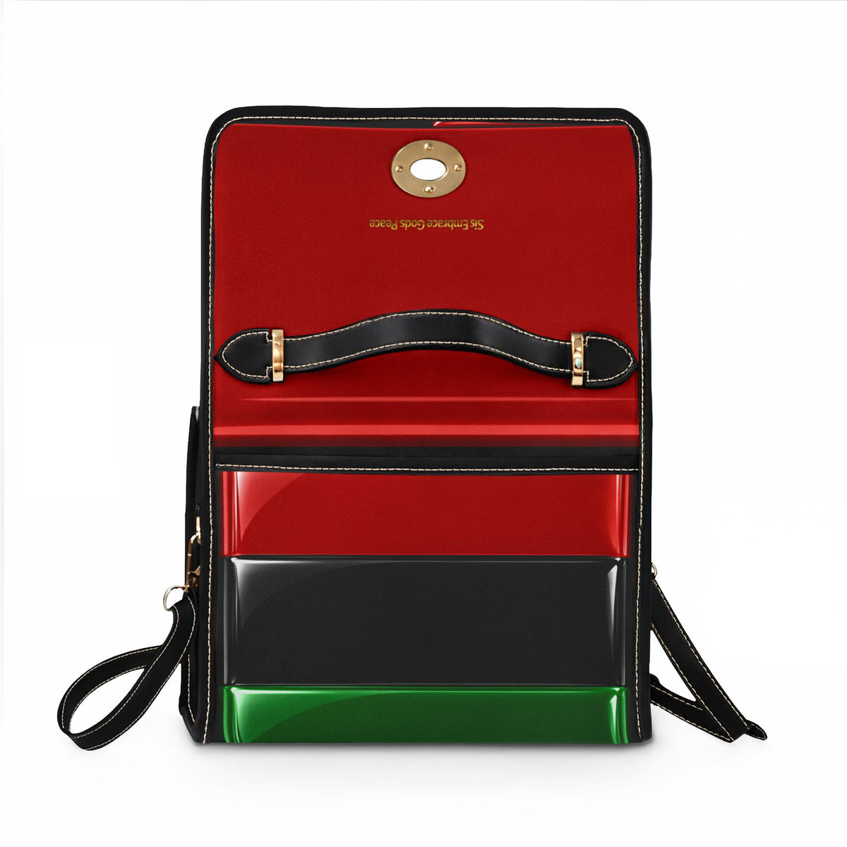 Red Black & Green Unity Waterproof Canvas Bag