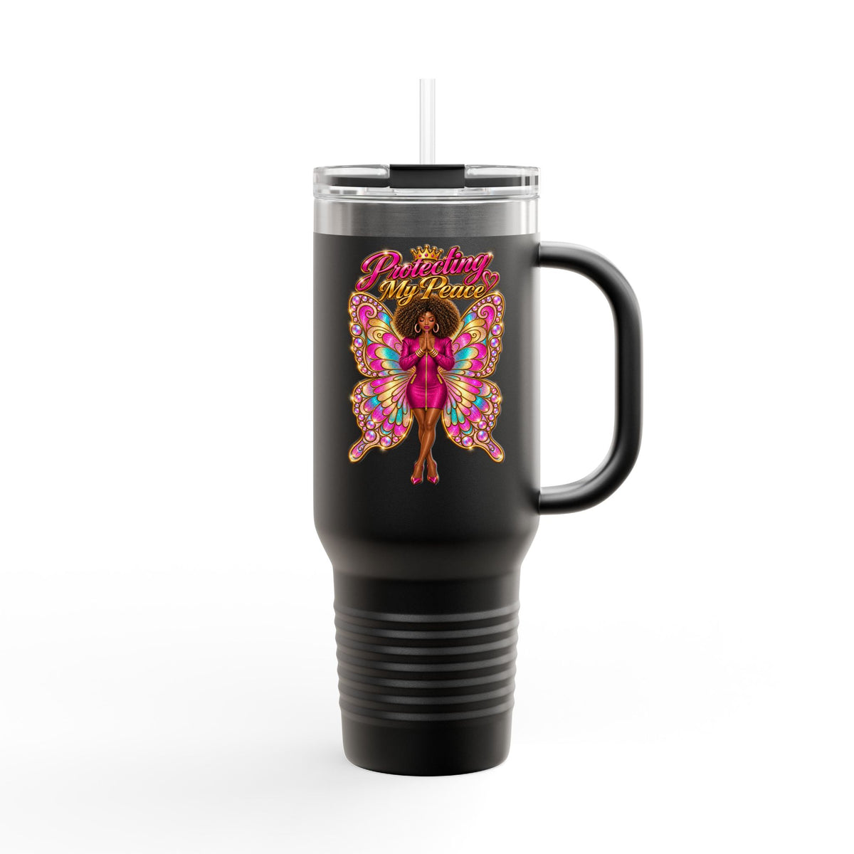 Protecting My Peace (Insulated  40 oz Travel Tumbler)