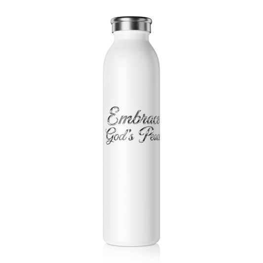 Slim Water Bottle – Embrace God’s Peace