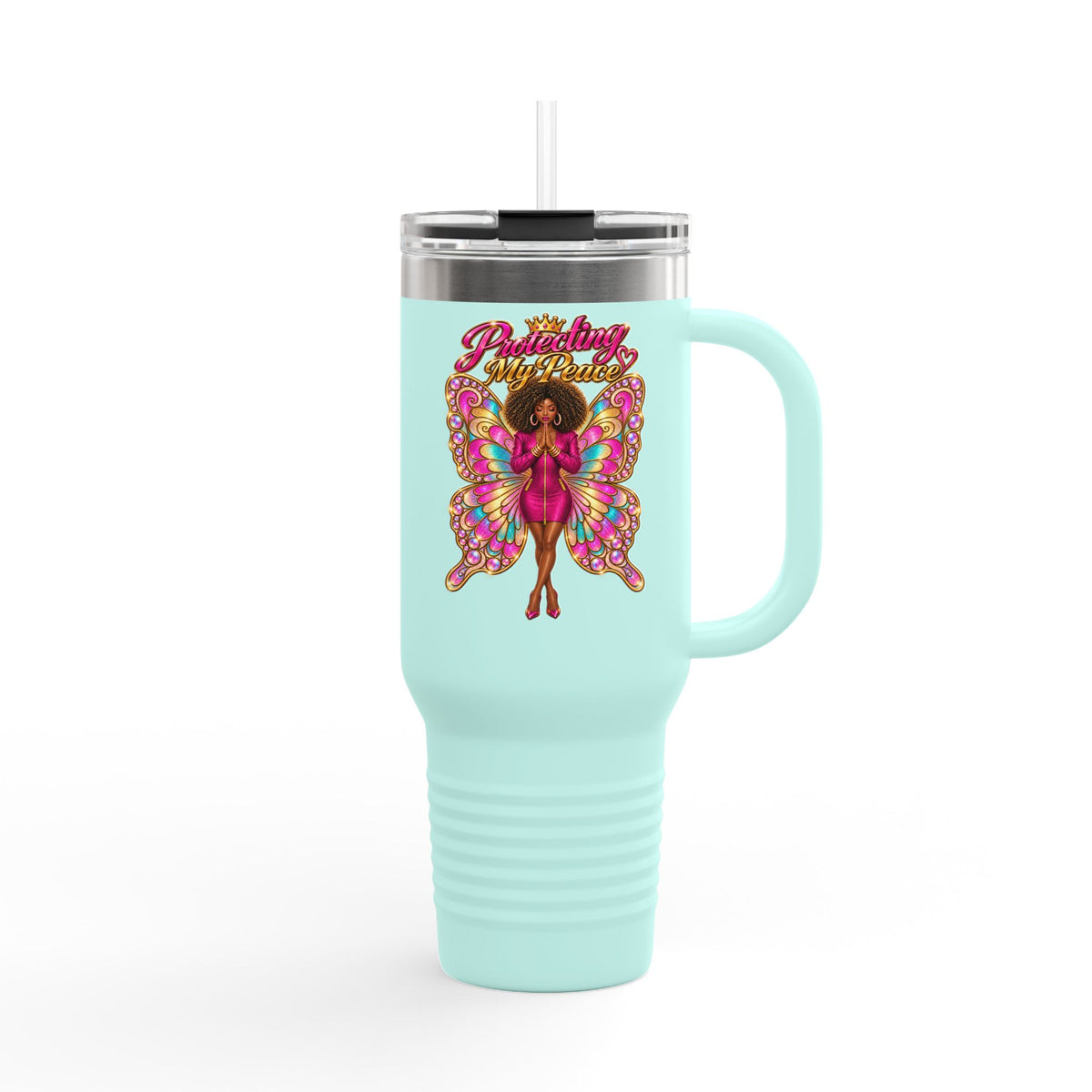 Protecting My Peace (Insulated  40 oz Travel Tumbler)