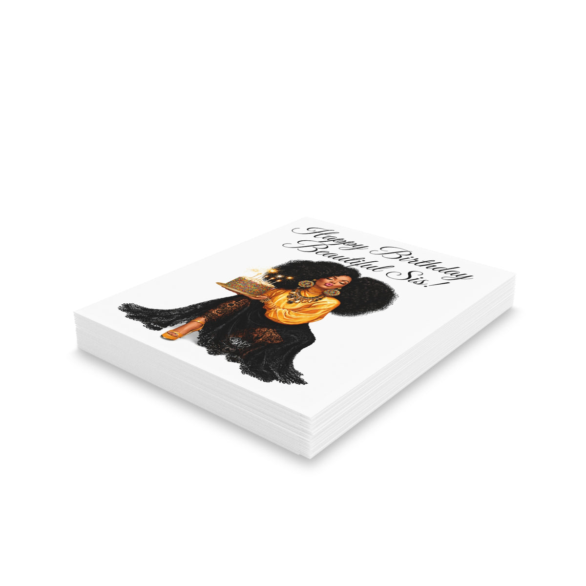 Abundant Blessed Birthday Greeting cards (8, 16, and 24 pcs)