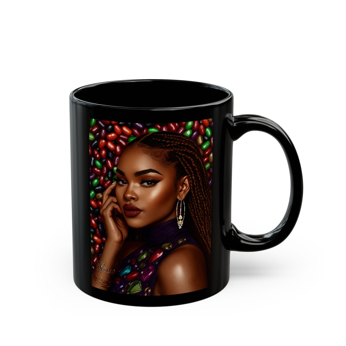 Thankful Black Mug -11oz