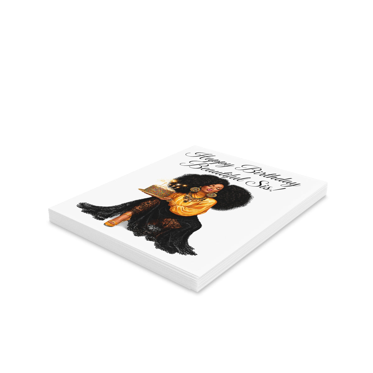 Abundant Blessed Birthday Greeting cards (8, 16, and 24 pcs)