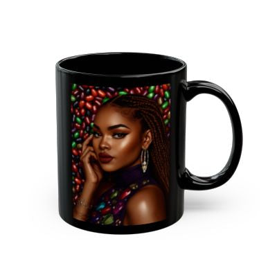 Thankful Black Mug -11oz