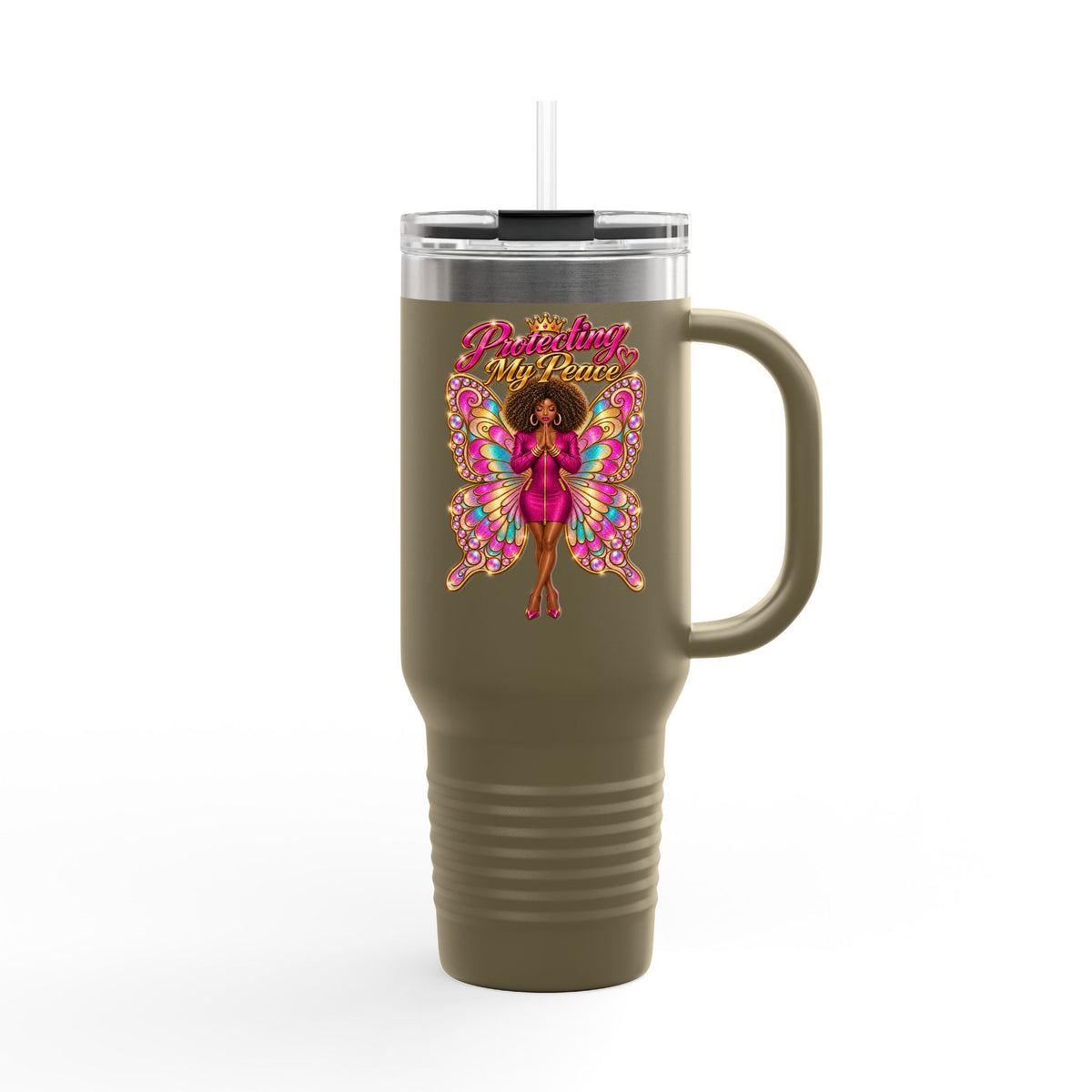 Protecting My Peace (Insulated  40 oz Travel Tumbler)