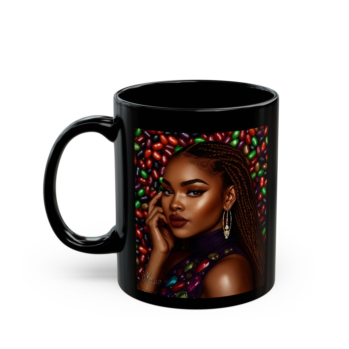 Thankful Black Mug -11oz