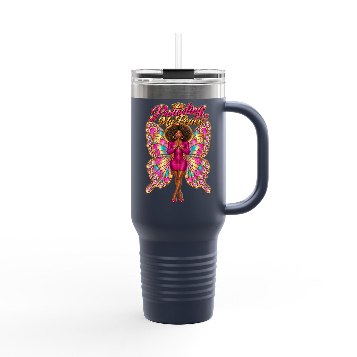Protecting My Peace (Insulated  40 oz Travel Tumbler)