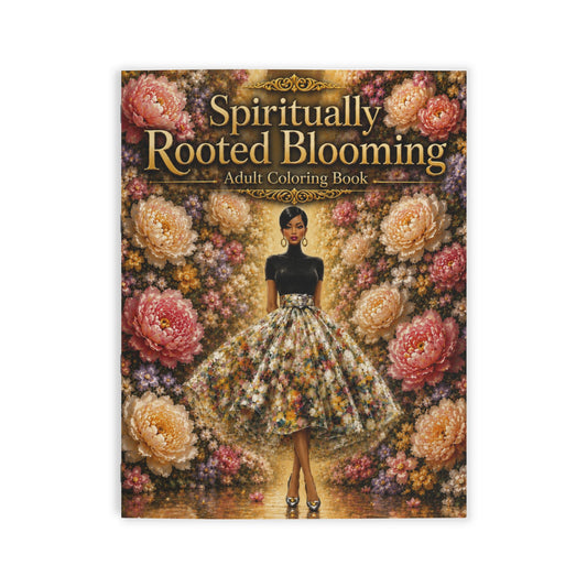 Spiritually Rooted Blooming Adult Coloring Book